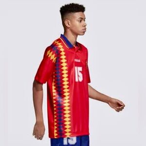 ADIDAS Originals Retro Spain #15 Soccer Jersey - Red - Men’s 2XL - Like New